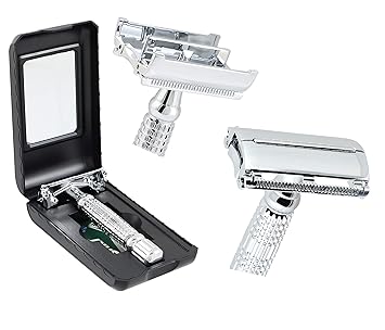 Premium de Luxe Classic Rasierhobel für die anspruchsvolle Dame und den selbstbewussten Herren, Nassrasierer Rasierset Sicher