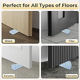 Alyvisun 4pk Rubber Door Stoppers Floor Anti-Skid Wedge Lock Retainer Stackable view 6
