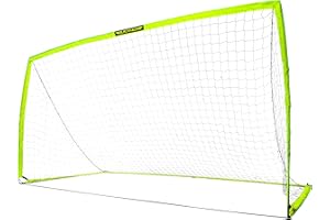 Franklin Sports Blackhawk Backyard Soccer Goal - Portable Pop Up Soccer Nets - Folding Indoor + Outdoor Goals - Multiple Size