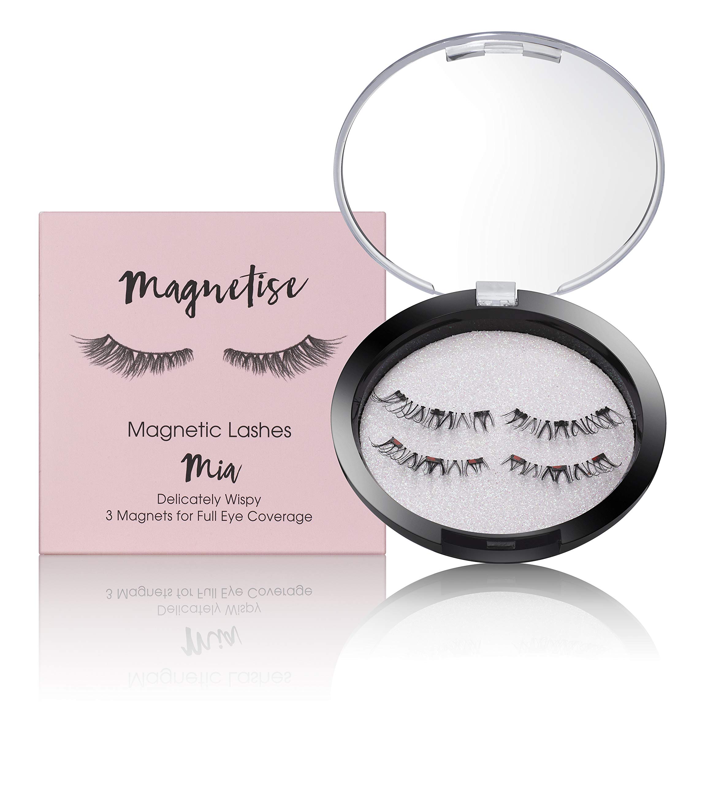 Lash FX Magnetise Magnetic Lashes - Mia, Black, Synthetic Fiber, Vegan-Friendly, Reusable Pair
