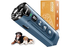 ATVIOO Dog Anti-Barking Device - Humane Ultrasonic Bark Control for Your or Neighbor's Pet (Dark Blue)