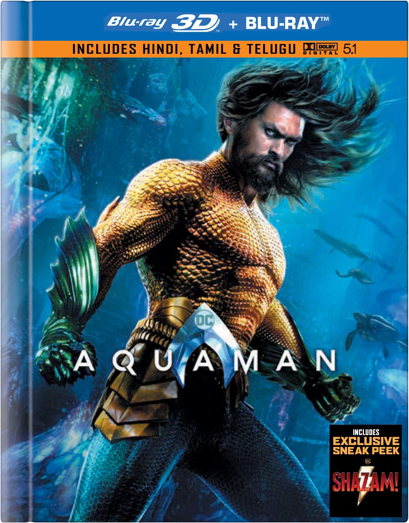 Aquaman (Digibook with Lenticular) (Blu-ray 3D & Blu-ray)
