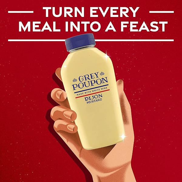 GREY POUPON DIJON MUSTARD, 10 OZ. SQUEEZE BOTTLE
