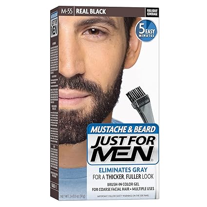 Buy Just For Men Brush In Color Gel For Mustache And Beard Real
