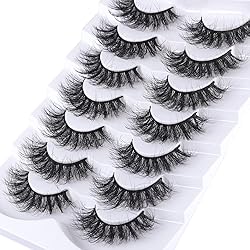 Mebver False Eyelashes Cat Eye Faux Mink Lashes