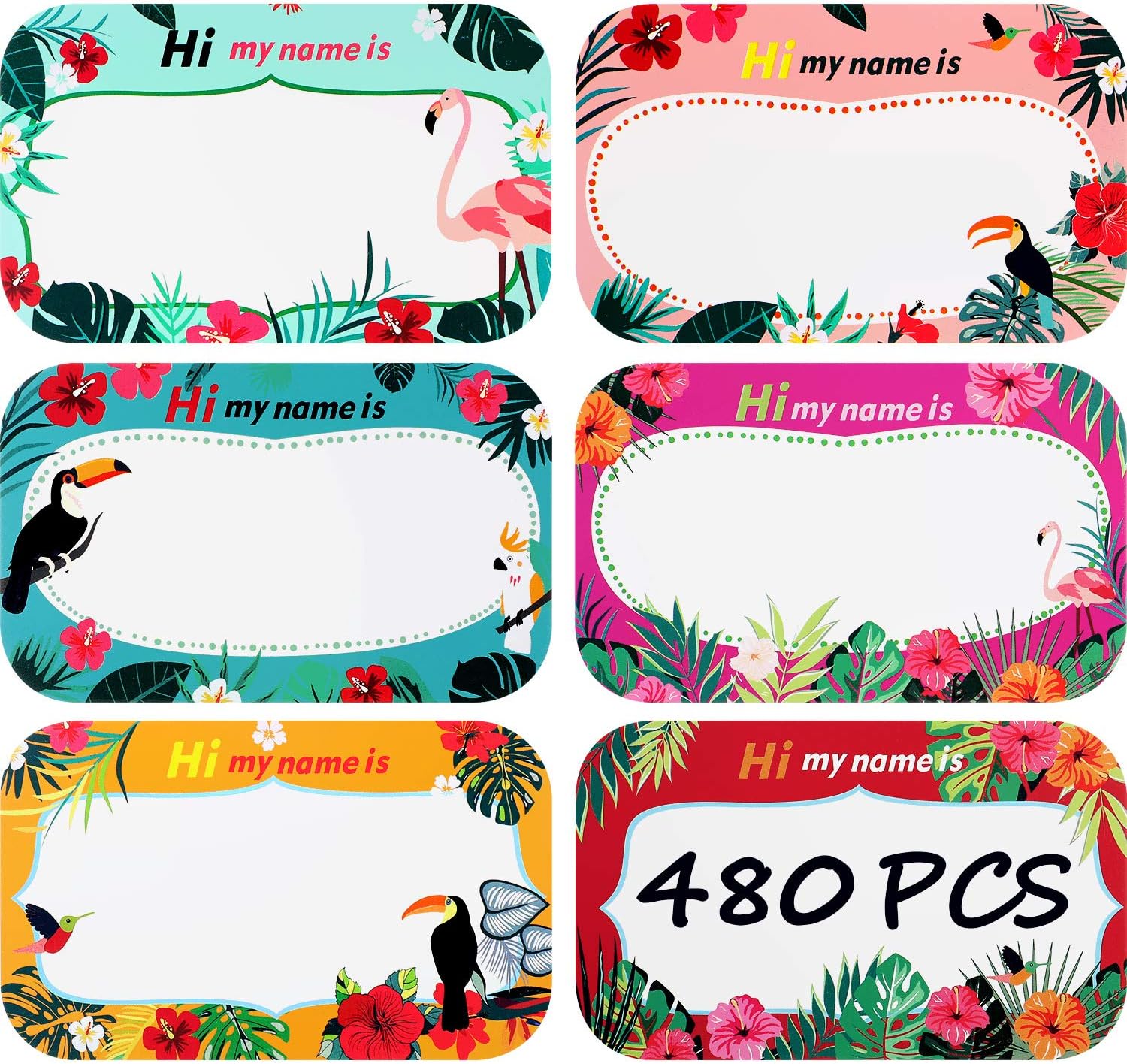School Name Tags Stickers