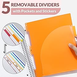 SUNEE 5 Subject Notebook College Ruled - 400