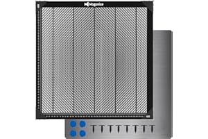 Mogonice Honeycomb Laser Bed 445x445mm 17.5''x17.5'', Magnetic Steel Honeycomb Working Table for Laser Engraver, Fast Heat Dissipation, Table Protecting & Engraving Materials(Working Area 400x400mm)