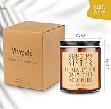 wompolle Scented Candle for Sister Funny Gift 7 oz 40-50 hrs Burn Time view 2