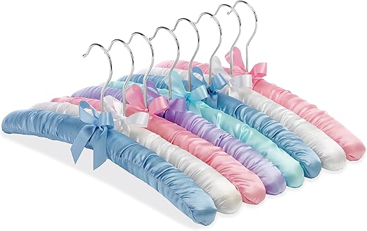 satin padded baby hangers