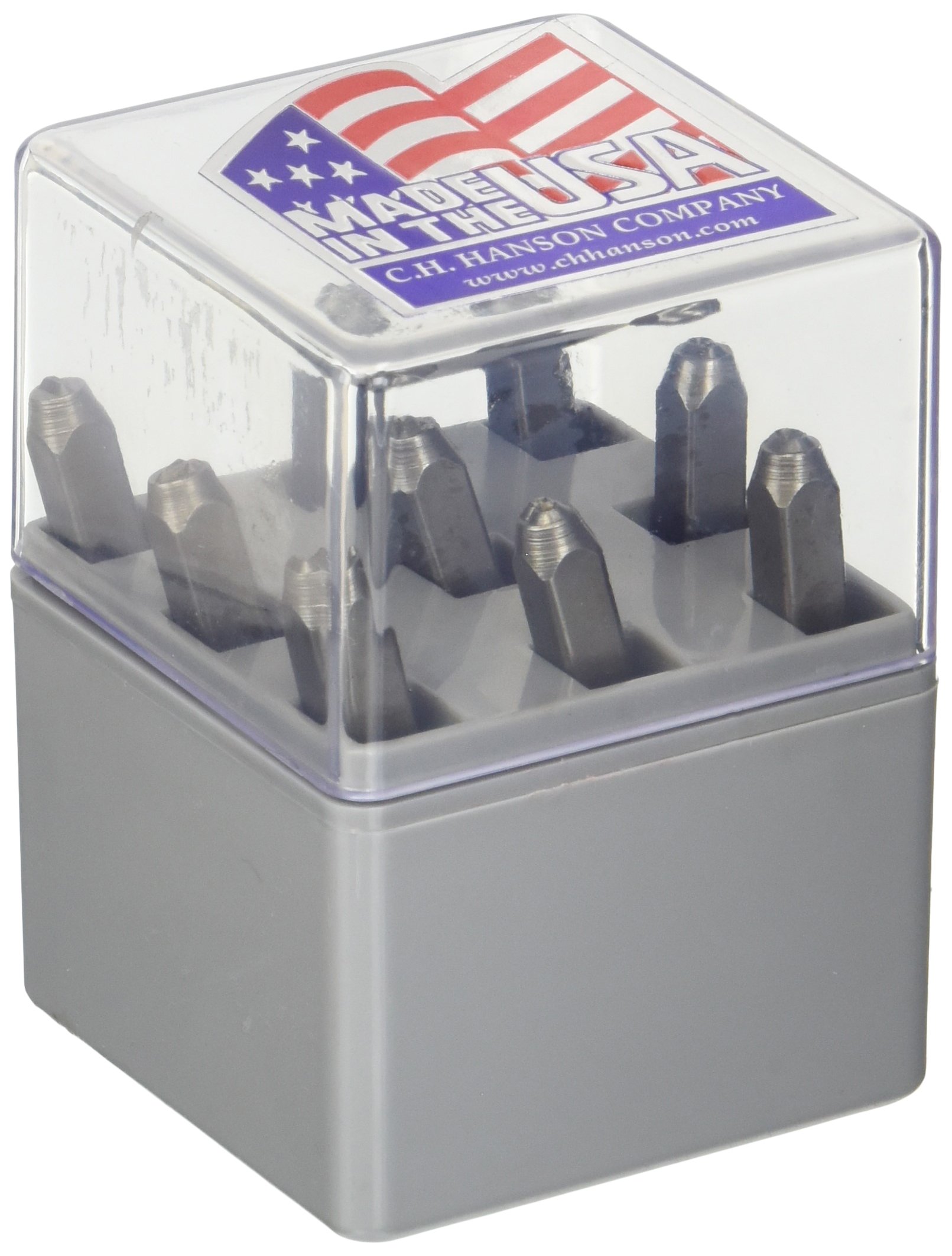 C H Hanson 20683 1/8-inch Steel Stamp Number Set