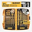 DEWALT DW1361 Titanium Pilot Point Drill Bit Set, 21-Piece