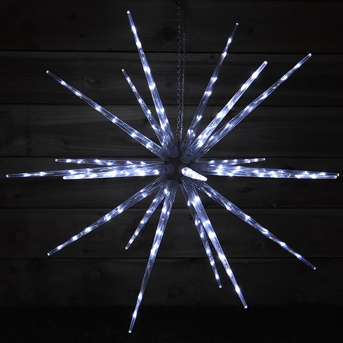 Christmas 120 LED Starburst Light Bright White Indoor or