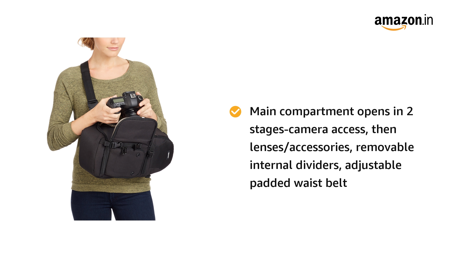 amazonbasics camera sling bag