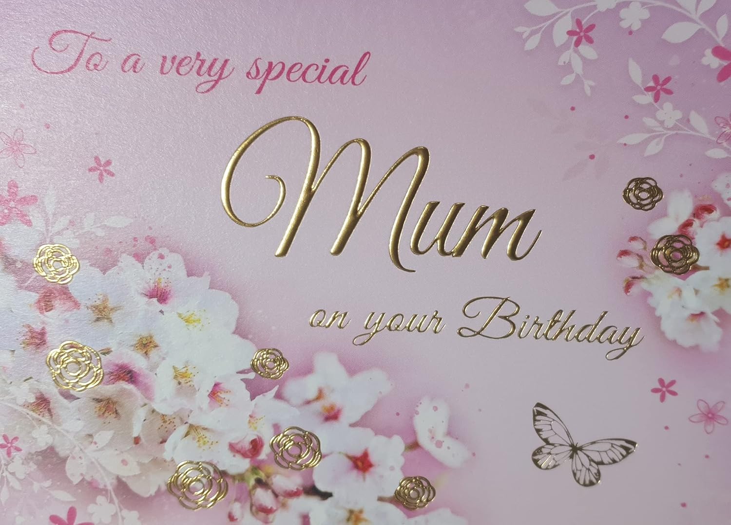 For A Special Mum Birthday Card - Size 6" X 9", Pink, 6 x 9 inch - Image 5