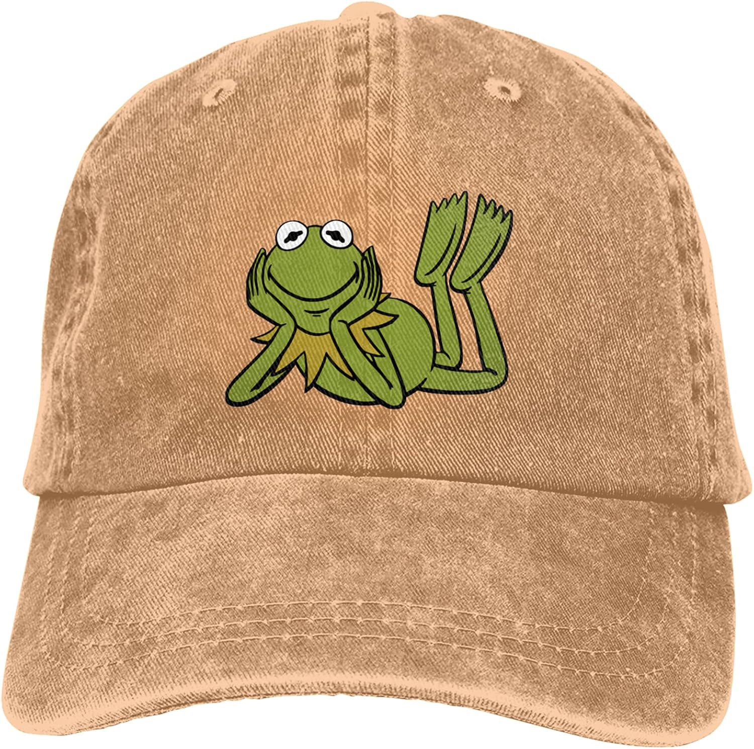 Kermit The Frog Classic Outdoor Cap Black Cotton Unisex Hat