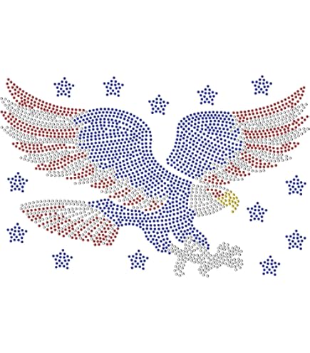 Tuba Angel Wings Sequins Patches - Iron-On Embroidered Applique For Clothing (11x12 Inch Pair)