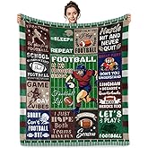 Football Blanket Gift for Men Boys Soft Plush Blanket for Bed Couch Game Room Decor Football Fan Gift for Birthday Christmas(50x60 Inch)