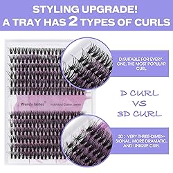 Lash Clusters Individual Cluster Lashes 40D+3D Mink