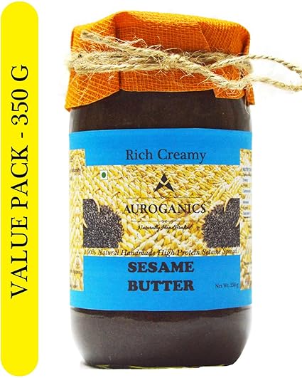 Auroganics Rich Creamy Sesame Butter 350 Gm