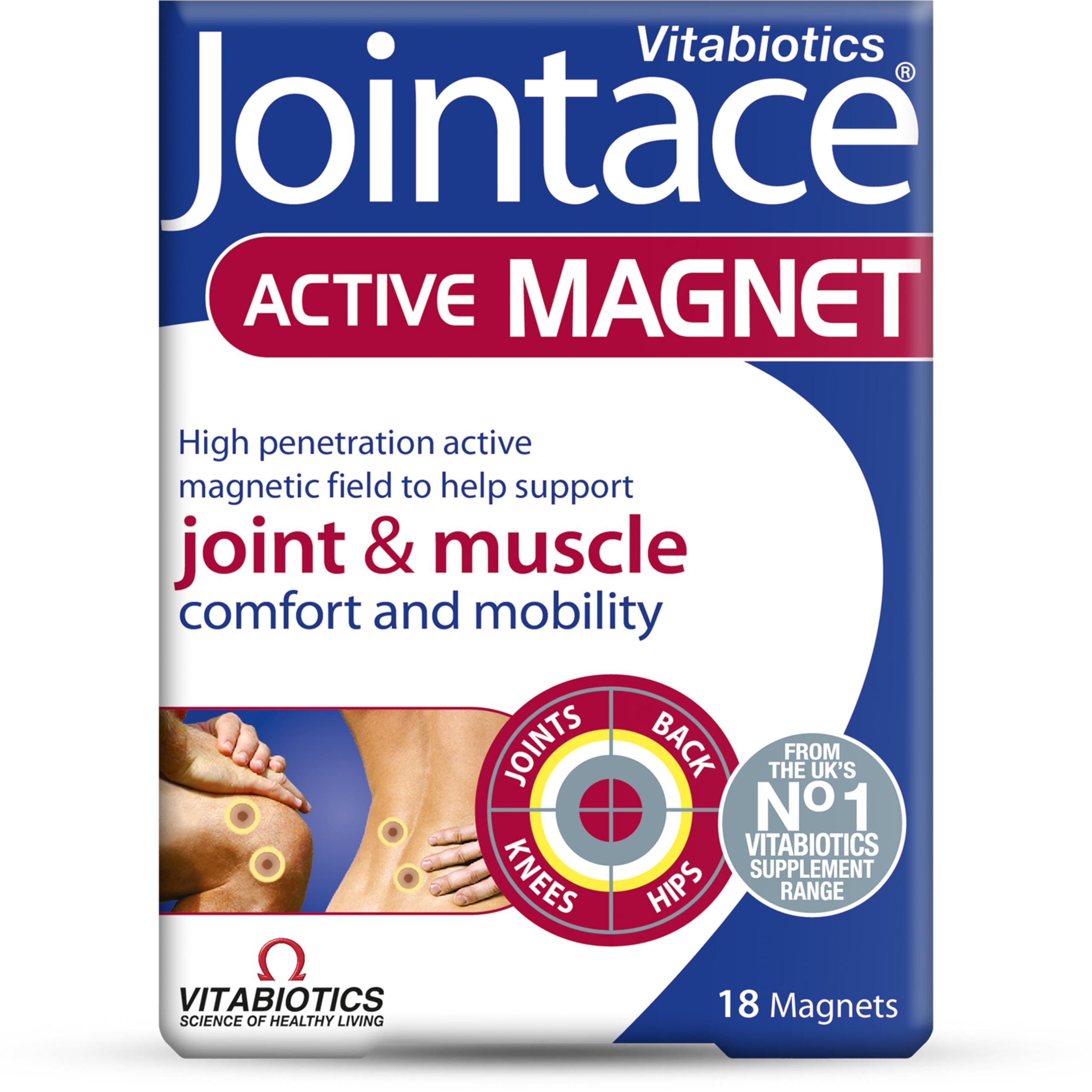 Jointace Active Magnet by Vitabiotics - Targeted Joint & Muscle Support - High-Grade, Deep-Acting Ceramic Magnets