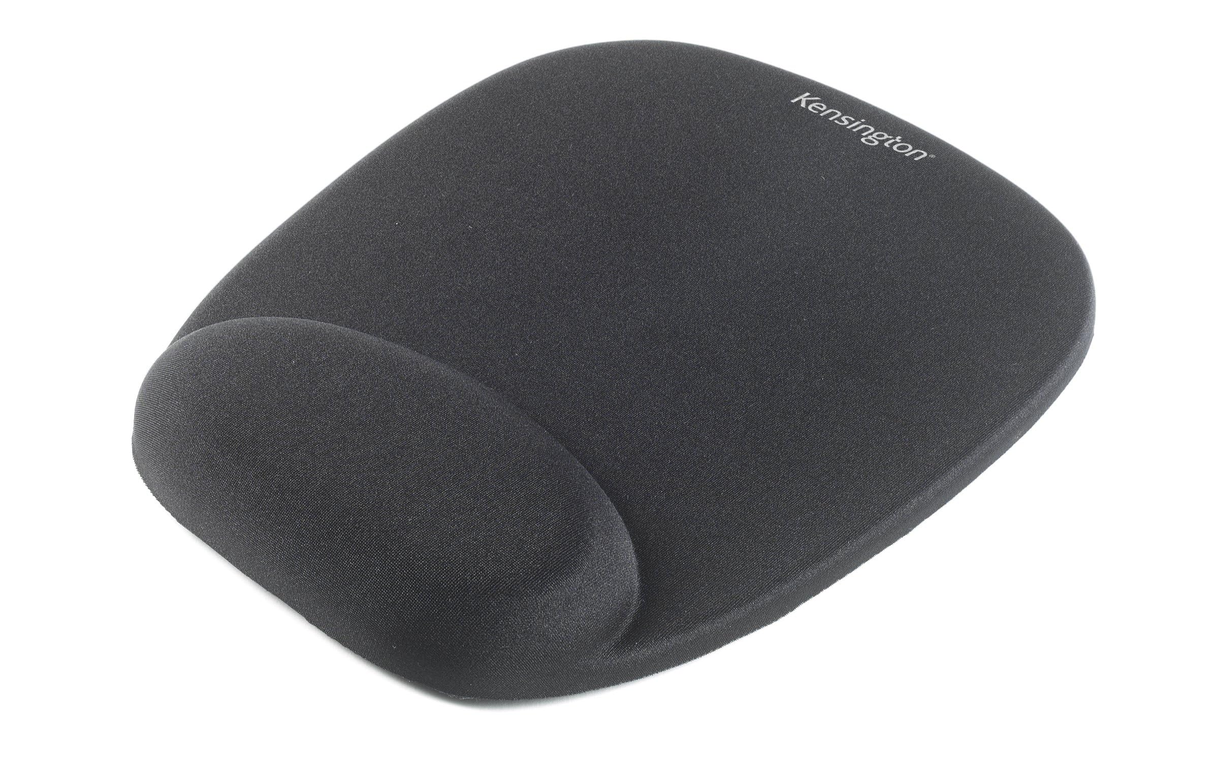 Kensington Ergonomic Comfort Foam Mouse Mat with Wrist Support - Compatible with Laser and Optical Mice - 32 x 252 x 210 mm - Black (62384)