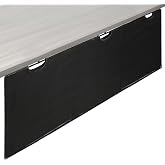 VIVO Black Under Desk 60 in Cable Management Sleeve, DESK-SKIRT-60 | Privacy Desk Skirt, Cable Organizer, Wire Hider Kit Panel System