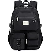 abshoo Large Heavy Duty Backpack For School College Bookbag Casual Multi Pocket Travel Backpacks