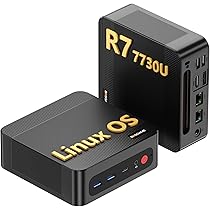 BOSGAME P4 Ultra Mini PC, AMD Ryzen 7 7730U, 16GB DDR4, 1TB PCIe