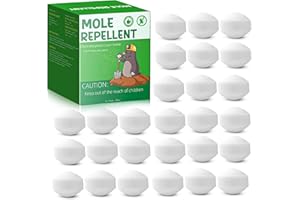 MOTRAPSO 24pack Mole Repellent, Mouse Repellent, Groundhog Repellent, Gopher Repellent, Vole Repellent for Lawn Garden Yard Outdoor, Armadillo Repellent, Mole Deterrent
