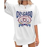 Oversized Baseball Shirt for Women Baseball Season Tshirt Women Sport Team Fans Short Sleeve Tee