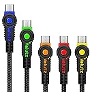 Volutz Micro USB Cable (5 Pack; 10ft + 6.5ft + 3X 3.3ft) Short to Extra Long Braided, Fast Charging Cords, Micro USB to USB 2.0 for Android/Windows/PS4/Xbox and More - Equilibrium Series