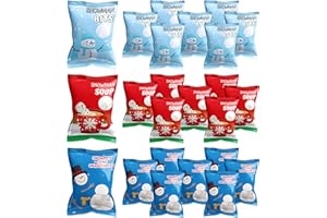 4E's Novelty 24 Packets 3 Assorted Mini Marshmallows - Individually Wrapped Marshmallows Packs for Hot Chocolate & Hot Cocoa Toppers, Vanilla Flavored