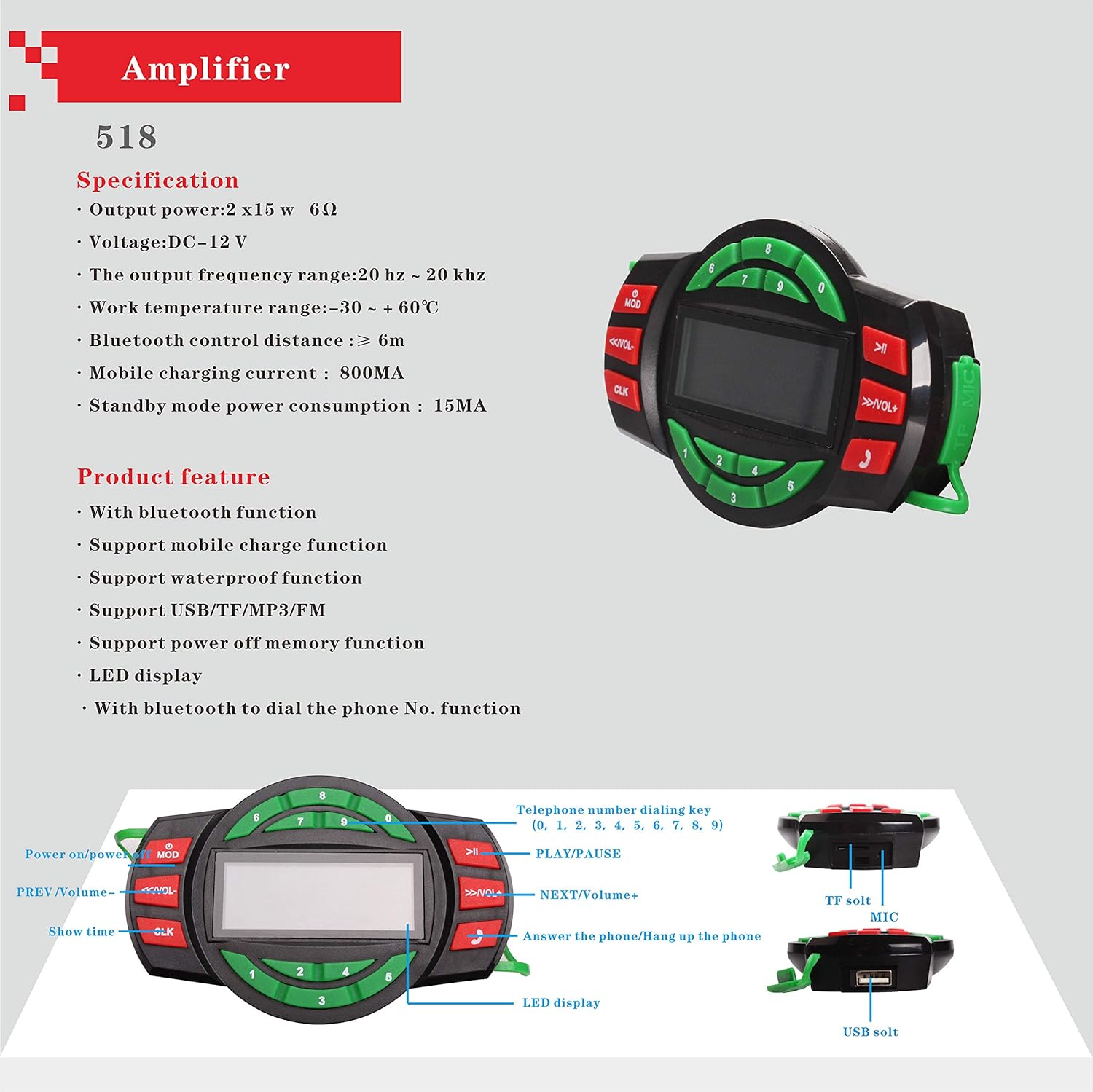atv radio and speakers