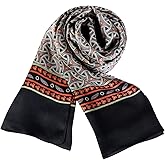 YangtzeStore Long Charmeuse Satin Silk Scarf for Men