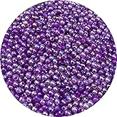 1500 Pcs 4mm Acrylic Round Beads AB Colors Round Spacer Beads for Earring Bracelet Necklace Key Chains Jewelry DIY Craft Making (Dark Purple AB)
