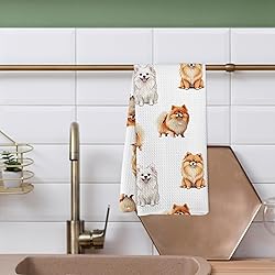 Yorhifa Pomeranian Gifts Kitchen Towels, Pomeranian