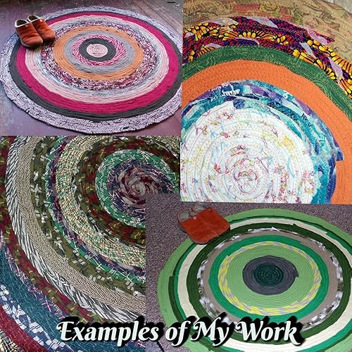 Custom Bohemian Round Rag Rug Any Color Circle Rug Gypsy Round