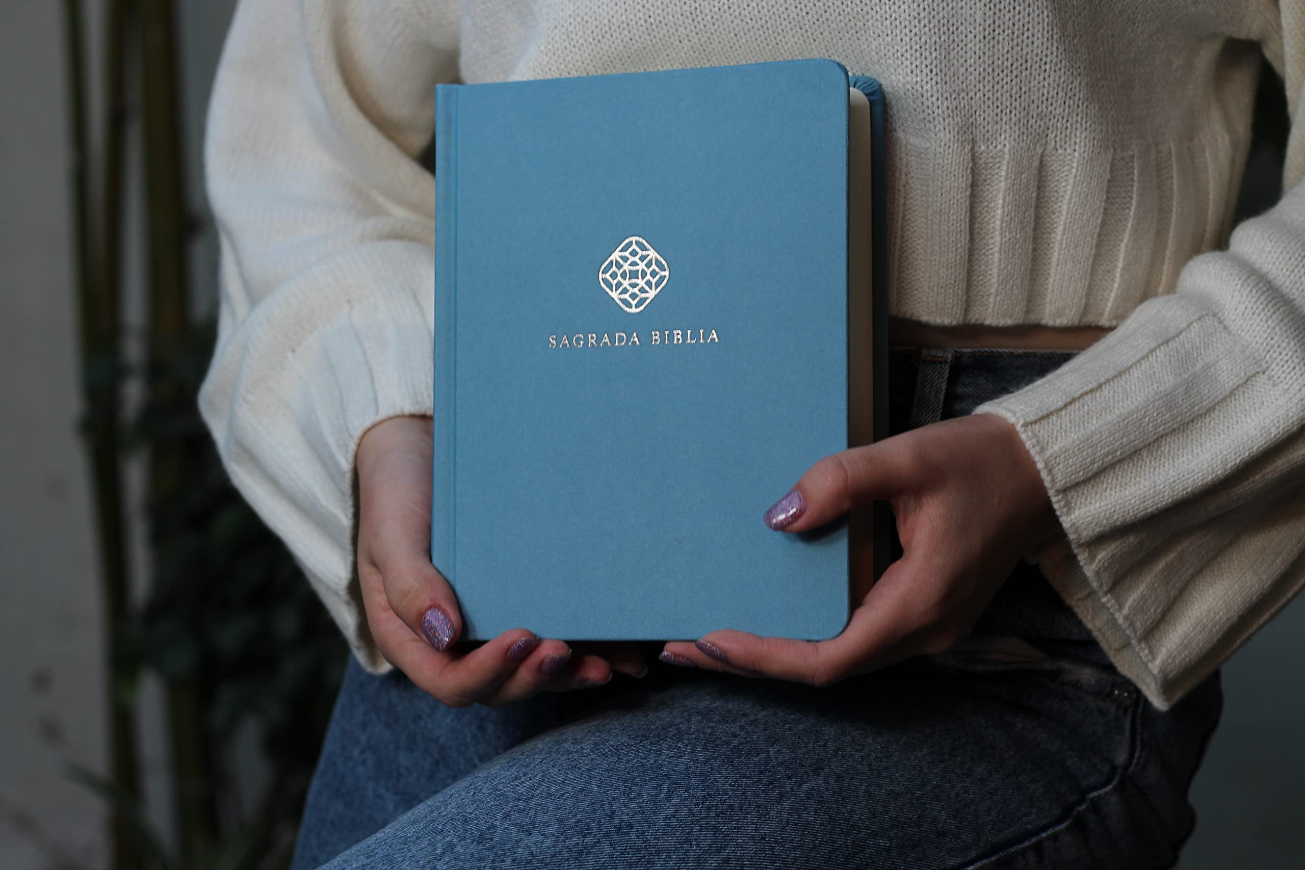 Biblia Católica de apuntes, Tapa dura/tela, Azul, Comfort Print (Spanish Edition)