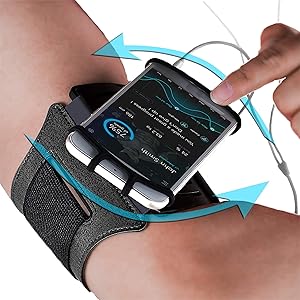 Sports Armband: Cell Phone Holder Case Arm Band Strap Pouch Mobile Exercise Running Workout For Apple iPhone 6 6S 7 8 X Plus Touch Android Samsung Galaxy S5 S6 S7 S8 S9 Note 8 5 Edge Pixel (Rotatable)