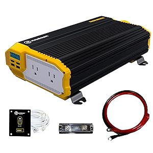 Krieger 1500 Watts Power Inverter 12V to 110V, Modified Sine Wave Car Inverter