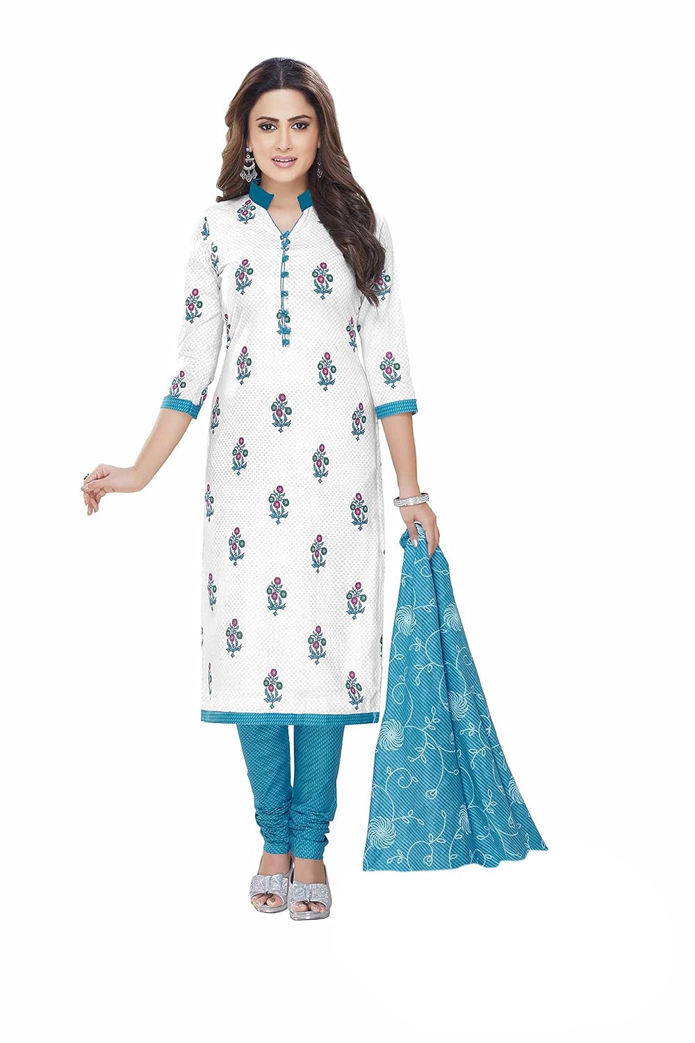 miraan women's dress material (san2321_blue_free size)