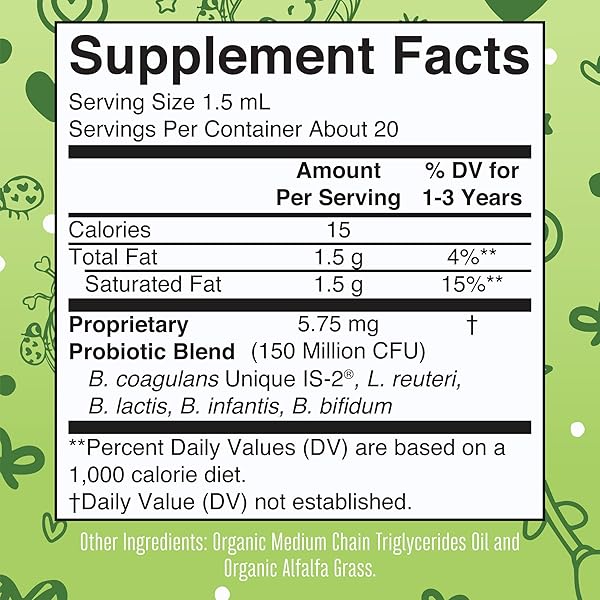 MARYRUTH’S ORGANIC TODDLER PROBIOTIC LIQUID DROPS | KIDS PROBIOTICS FOR AGES 1-3 | 5 PROBIOTIC STRAINS | 150 MILLION CFU PER SERVING | USDA ORGANIC | SUGAR FREE | VEGAN | GLUTEN FREE | 1 FL O