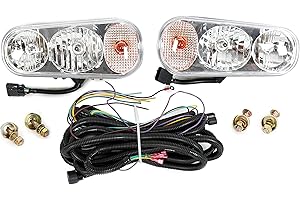 7BLACKSMITHS Universal Halogen Snow Plow Lights Kit for Boss Western Meyer Blizzard Curtis