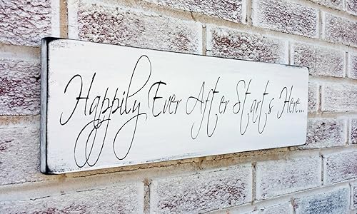 Amazon Com Fairy Tale Wedding Signs Happily Ever After Sign