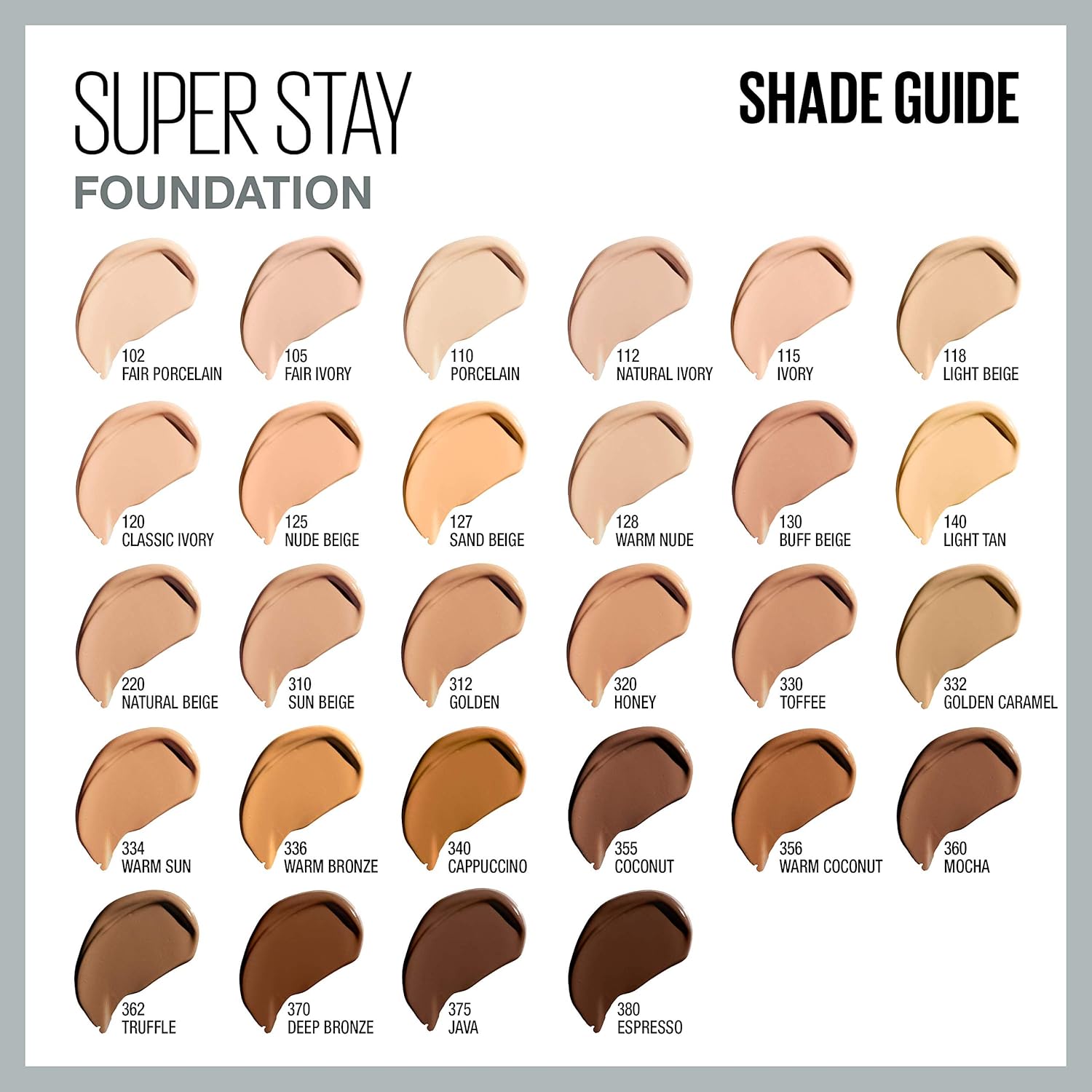 maybelline 30hr foundation