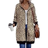 Zeagoo Women's Zip Up Hoodies Long Sleeve Long Tunic Sweatshirts Oversized Fleece Casual 2025 Fall Jacket Coat with Pocket