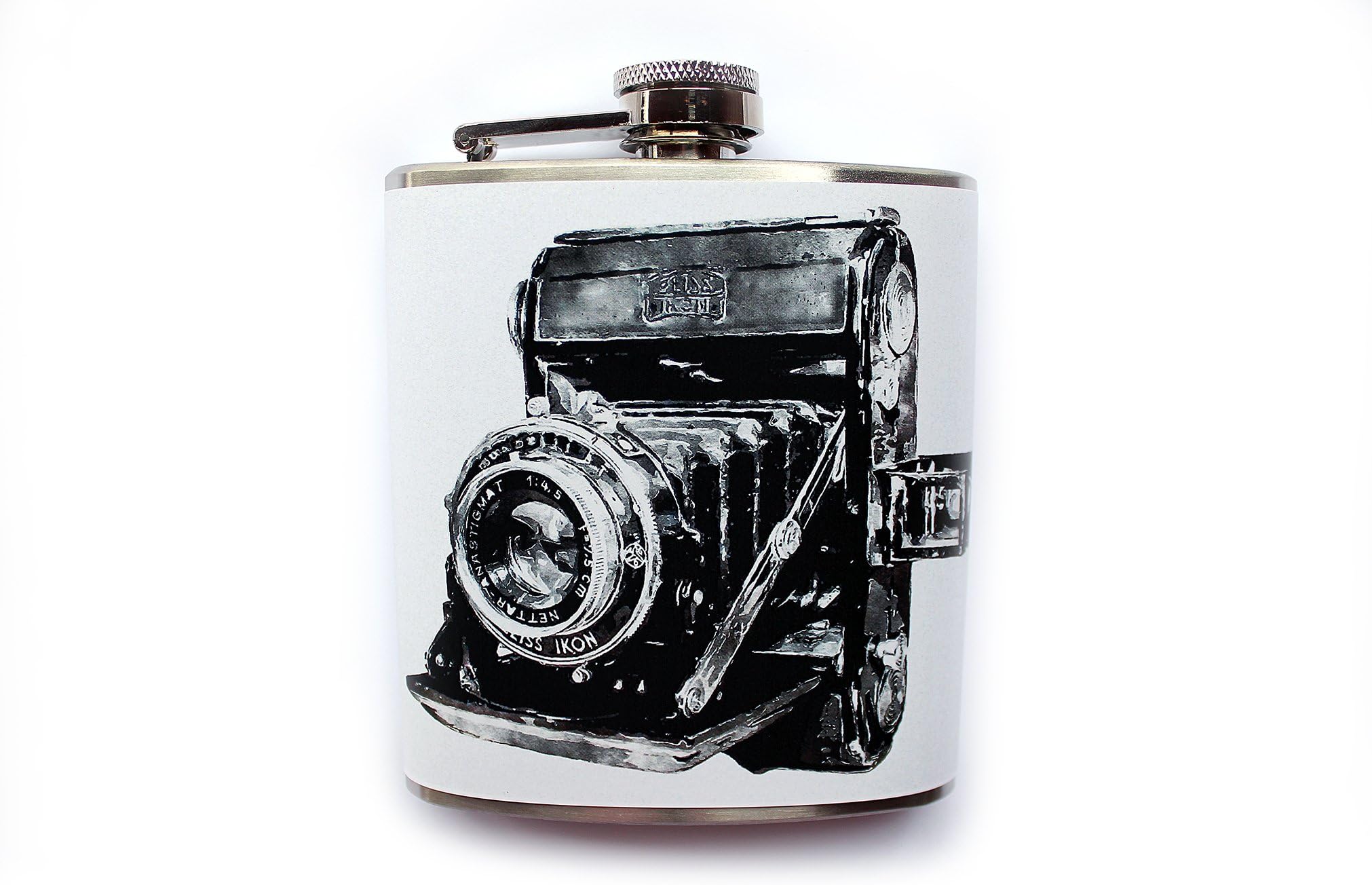 Vintage Camera Flask, Zeiss Ikon Folding Antique Camera