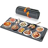 OcePor Warming Mat for Food,(XXL 36"x16") Electric Warming Tray,Extra Large Food Warmer Mat,Warming Pads for Food,Portable Heating Mat for Buffet,Parties,Buffets Party(Gray)