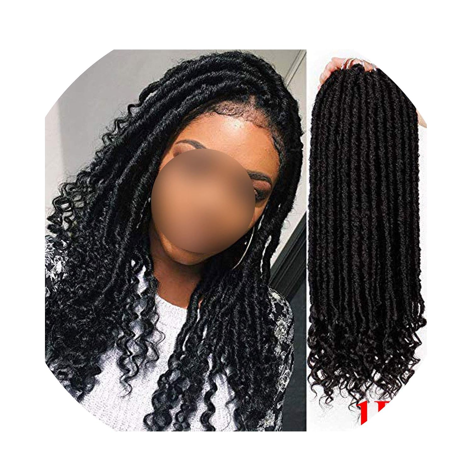 Amazon Com Faux Locs Crochet Braids 20inch Soft Natural Kanekaon
